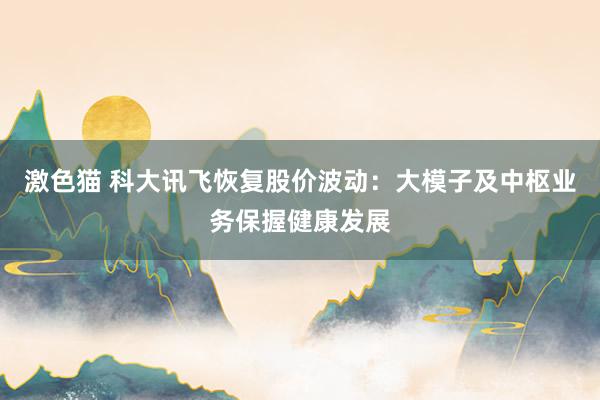 激色猫 科大讯飞恢复股价波动：大模子及中枢业务保握健康发展