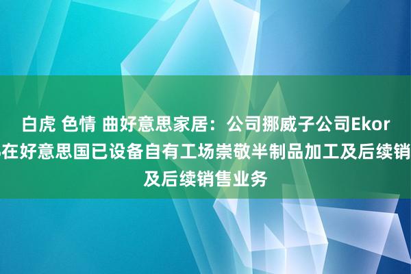 白虎 色情 曲好意思家居：公司挪威子公司EkornesAS在好意思国已设备自有工场崇敬半制品加工及后续销售业务