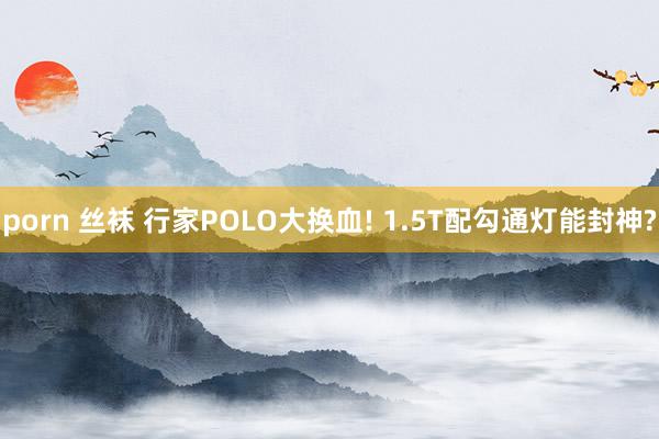 porn 丝袜 行家POLO大换血! 1.5T配勾通灯能封神?
