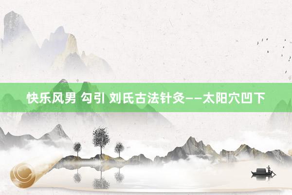 快乐风男 勾引 刘氏古法针灸——太阳穴凹下